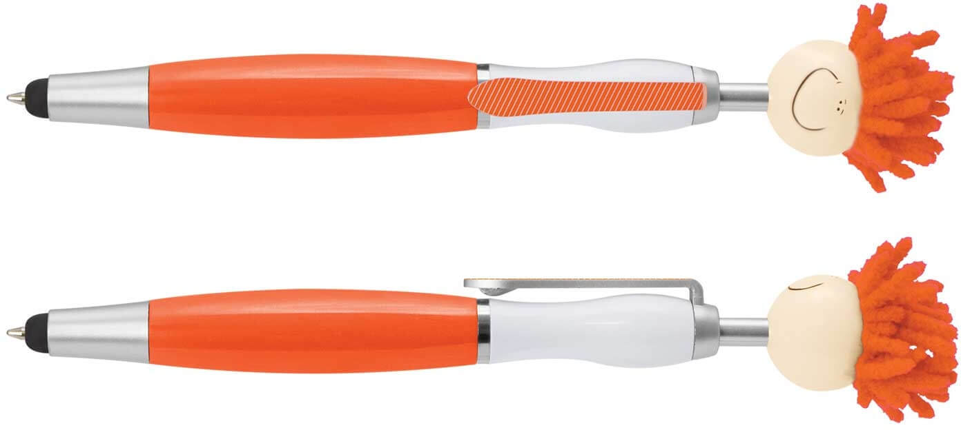 Orange Mop Topper Pen