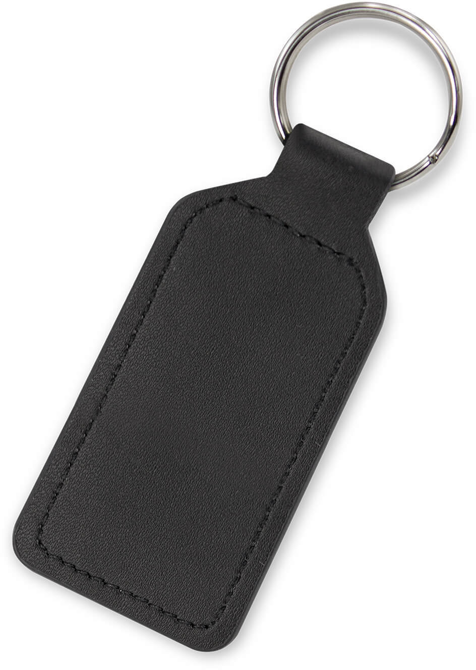 Black Prince Leather Key Ring  - Rectangle