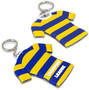 White PVC Key Ring Large - Both Sides Moulded