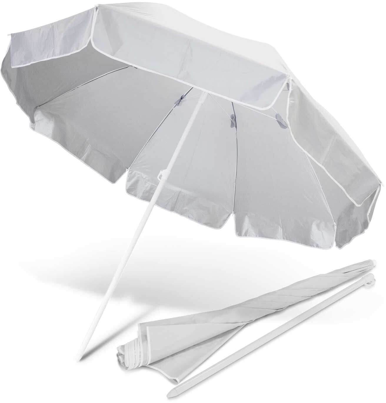 White/Silver Bahama Beach Umbrella