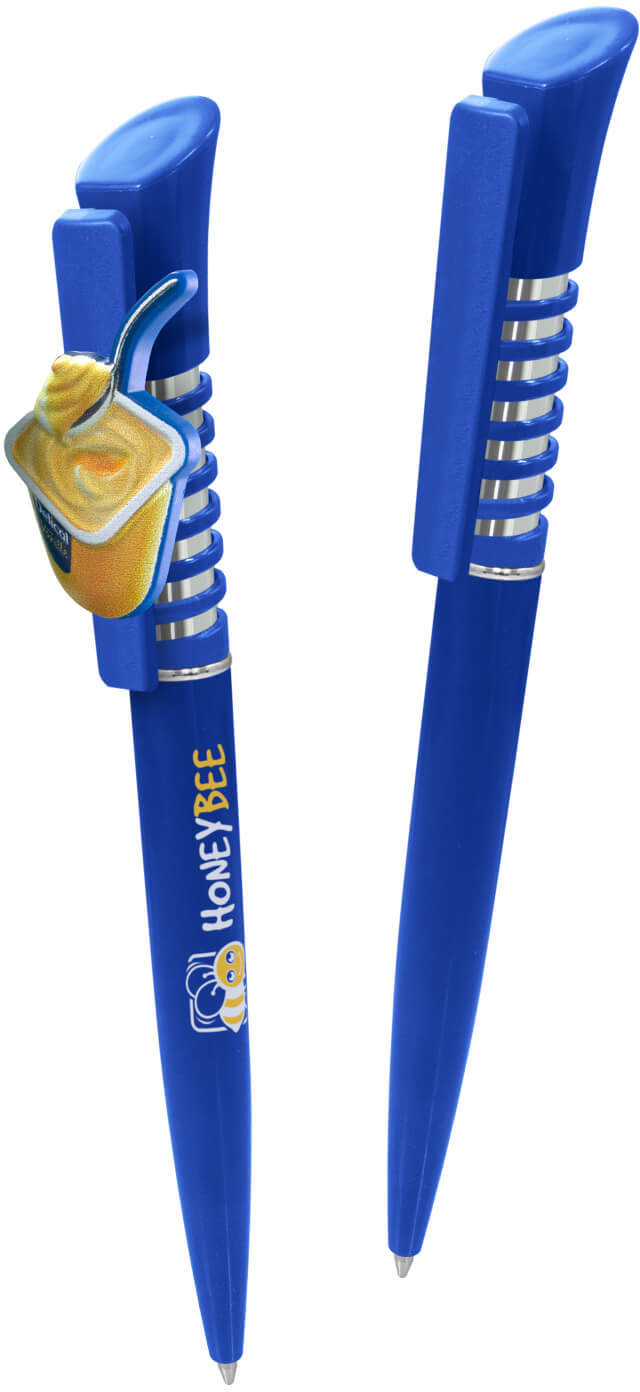 Royal Blue Infinity Plastic Pen