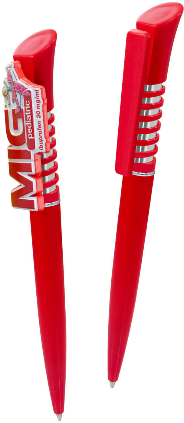 Red Infinity Plastic Pen