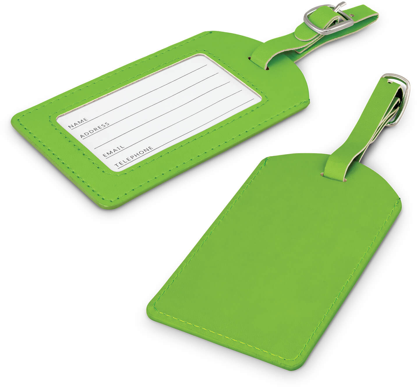 Bright Green Aero Luggage Tag