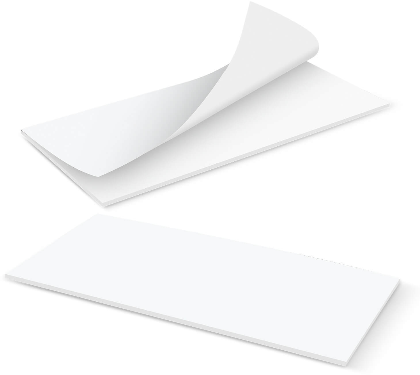 White DLE Horizontal Note Pad - 25 Leaves