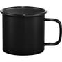 Black Enamel Metal Cup