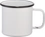 White Enamel Metal Cup