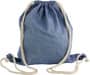 Blue Melange Custom Dyed Drawstring Bag