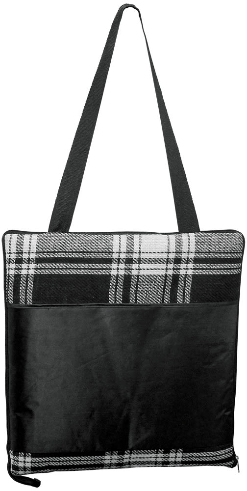 Black Large Picnic Rug - Black