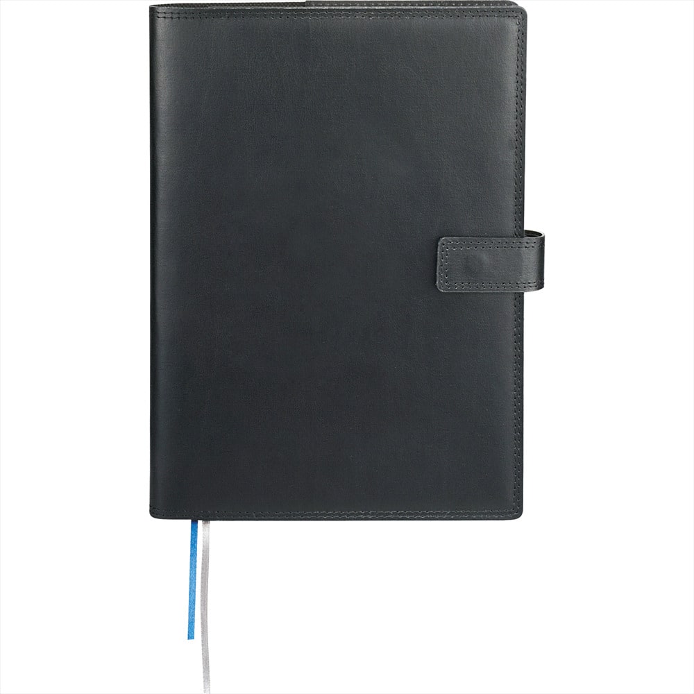 Black Uptown Refillable Leather JournalBook