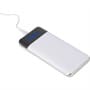 White Constant 10000 mAh Wireless Power Bank w/Display