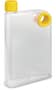 Frosted Clear/Yellow Accent Water Bottle - Frosted