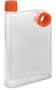 Frosted Clear/Orange Accent Water Bottle - Frosted