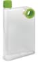 Frosted Clear/Bright Green Accent Water Bottle - Frosted