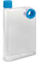 Frosted Clear/Light Blue Accent Water Bottle - Frosted