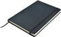 Black Venture A5  PU Notebook with Elastic Closure