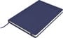 Dark Blue Venture A5 PU Notebook with Elastic Closure
