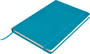 Light Blue Venture A5 PU Notebook with Elastic Closure