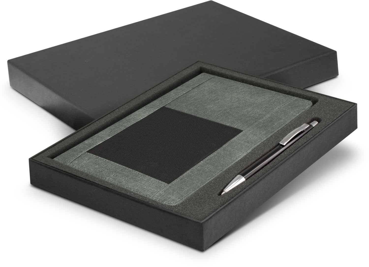 Grey/Black Princeton Notebook and Pen Gift Set