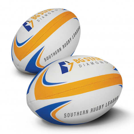 White Rugby League Ball Pro