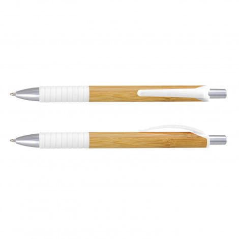 White Trinity Bamboo Pen