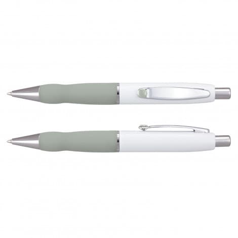 Grey Turbo Pen - White Barrel