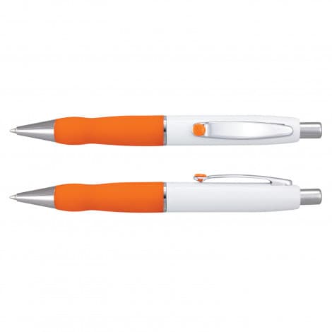 Orange Turbo Pen - White Barrel