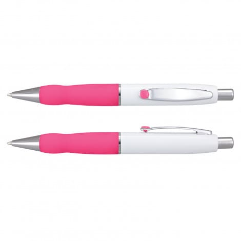 Pink Turbo Pen - White Barrel