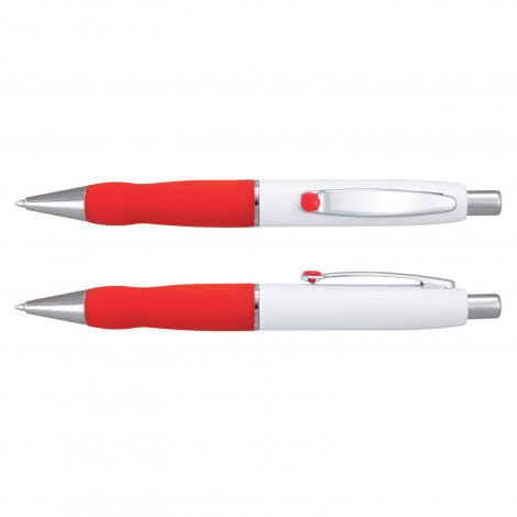 Red Turbo Pen - White Barrel