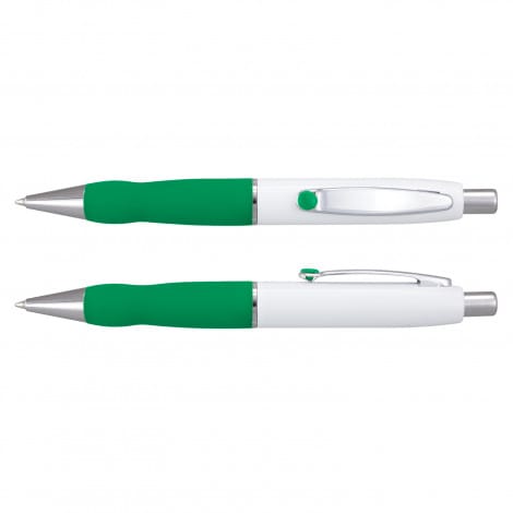 Dark Green Turbo Pen - White Barrel