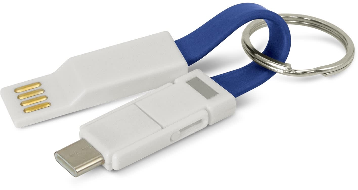 Dark Blue Electron 3 in 1 Charging Cable