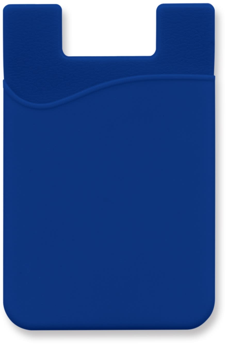 Dark Blue Silicone Phone Wallet - Full Colour