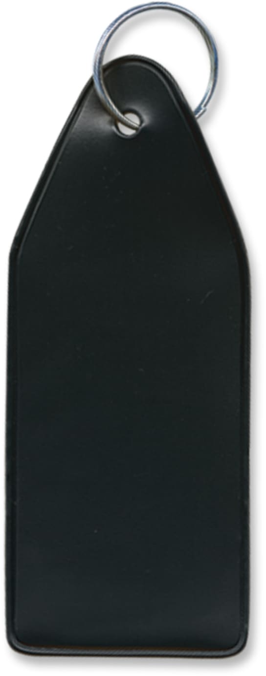 Black Vinyl Key Tag