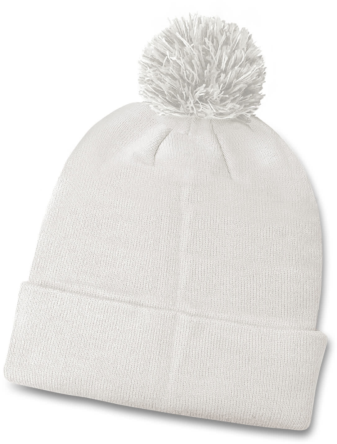 White Kenai Custom Knitted Beanie