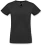 Deep Black SOLS Imperial Womens V Neck T-Shirt