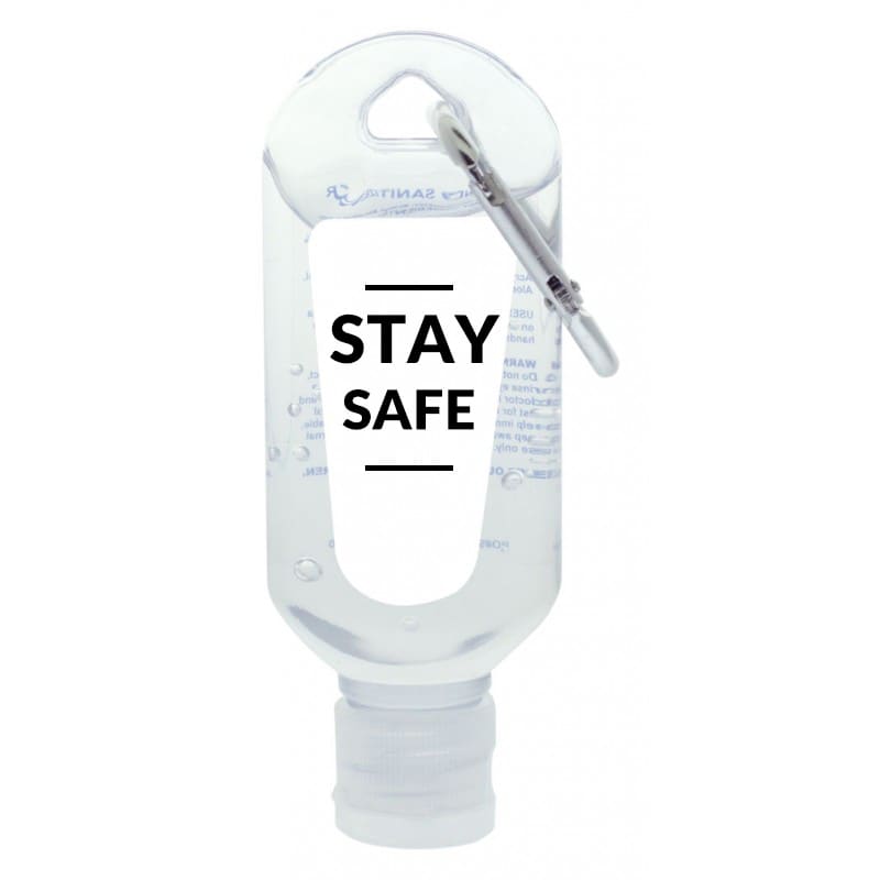 60ml Hand Sanitiser Gel with Carabiner