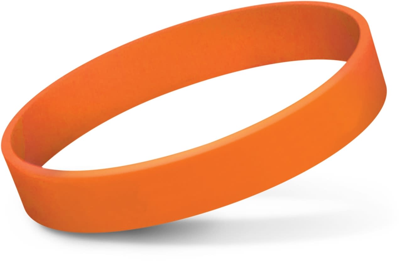 Orange Silicone Wrist Bands