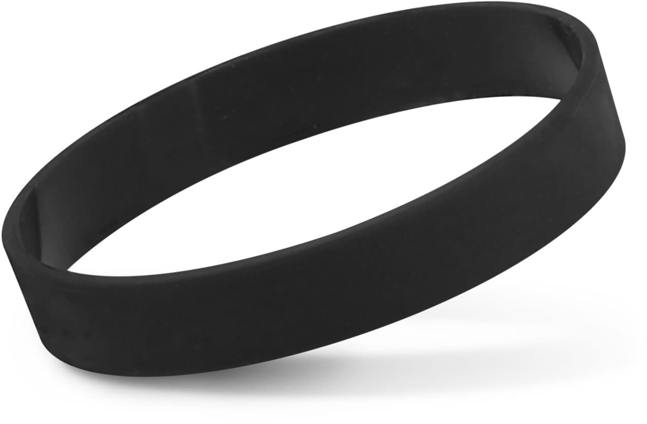 Black Silicone Wrist Bands