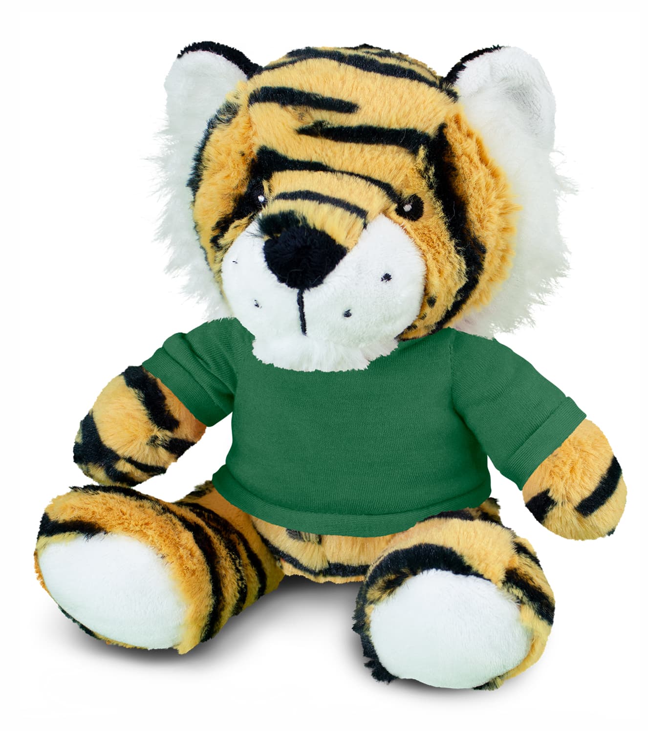 green tiger stuffed animal