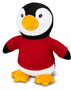 Red Penguin Plush Toy