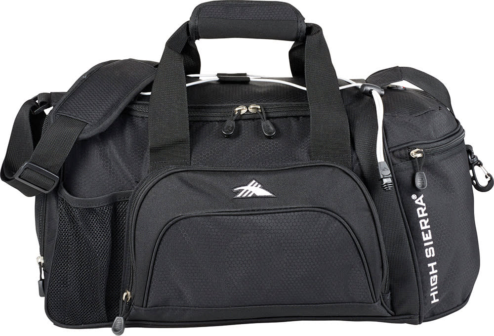 Black High Sierra® 22'' Switch Blade Sport Duffel Bag