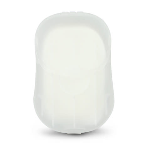 Frosted Clear Hand Soap Travel Case - Oval