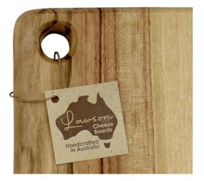 Australian Made Lawson Cheese Board 25cm