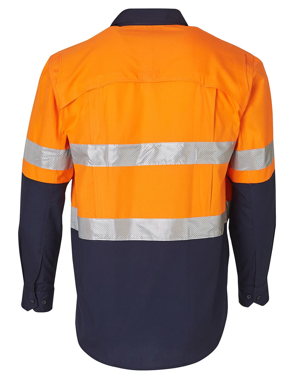 Hi-Vis Cotton Rip-Stop Long Sleeve Shirt 3M Tape