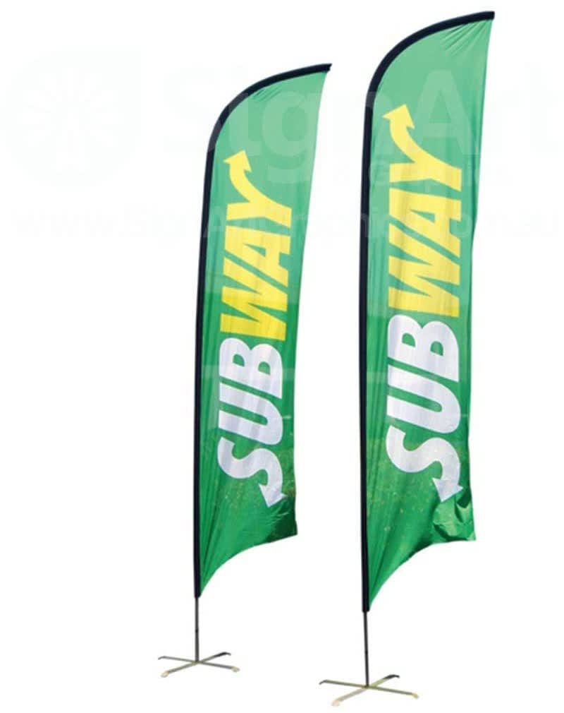 Large Concave Feather Banner 15ft 