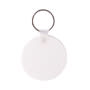 White Round Durasoft Keyring