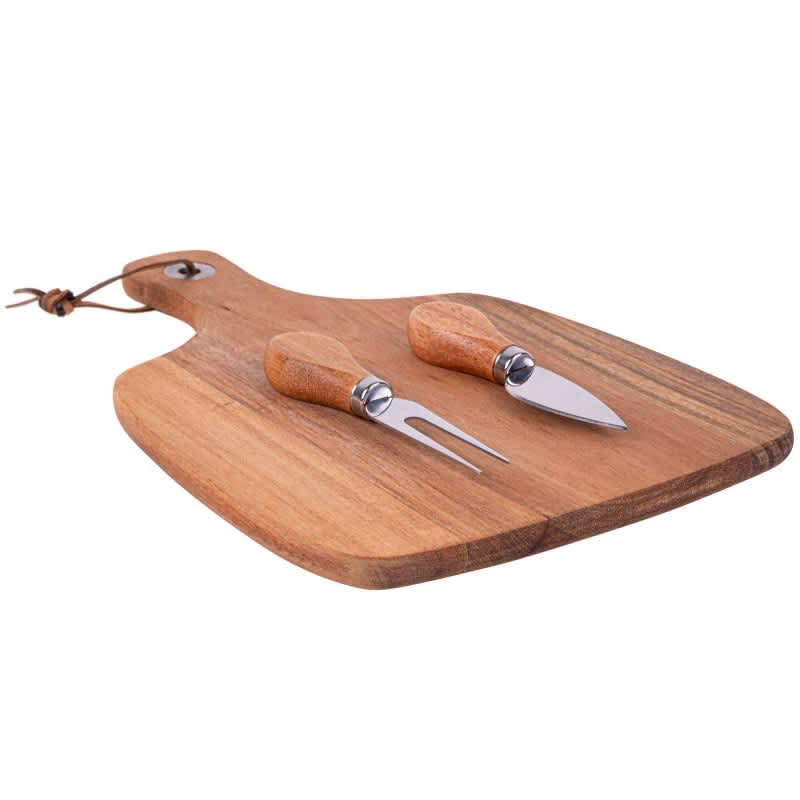 Acacia Cheeseboard &amp; Knife Set