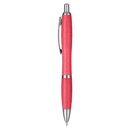 Red Eco Wheat Straw Blast Pen