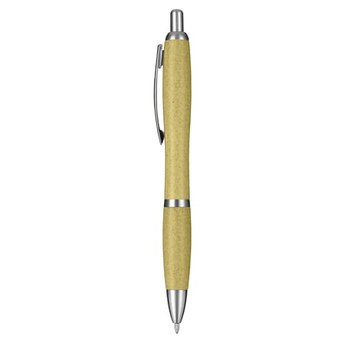 Yellow Eco Wheat Straw Blast Pen