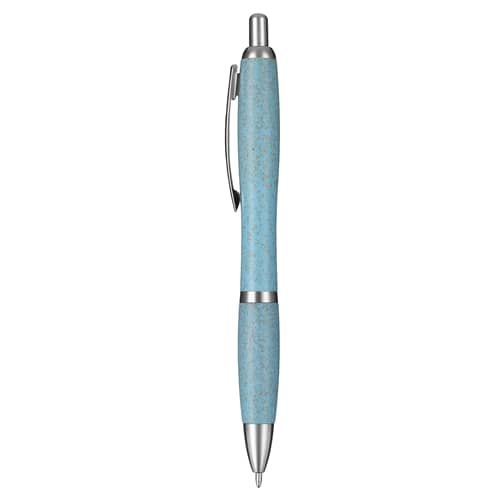 Light Blue Eco Wheat Straw Blast Pen