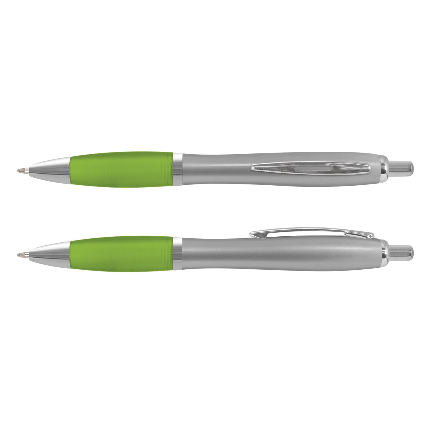 Bright Green Vistro Pen - Silver Barrels